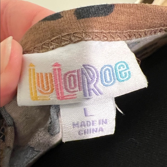 LuLaRoe Brown and Black Patterned Dress - Picture 2 of 5